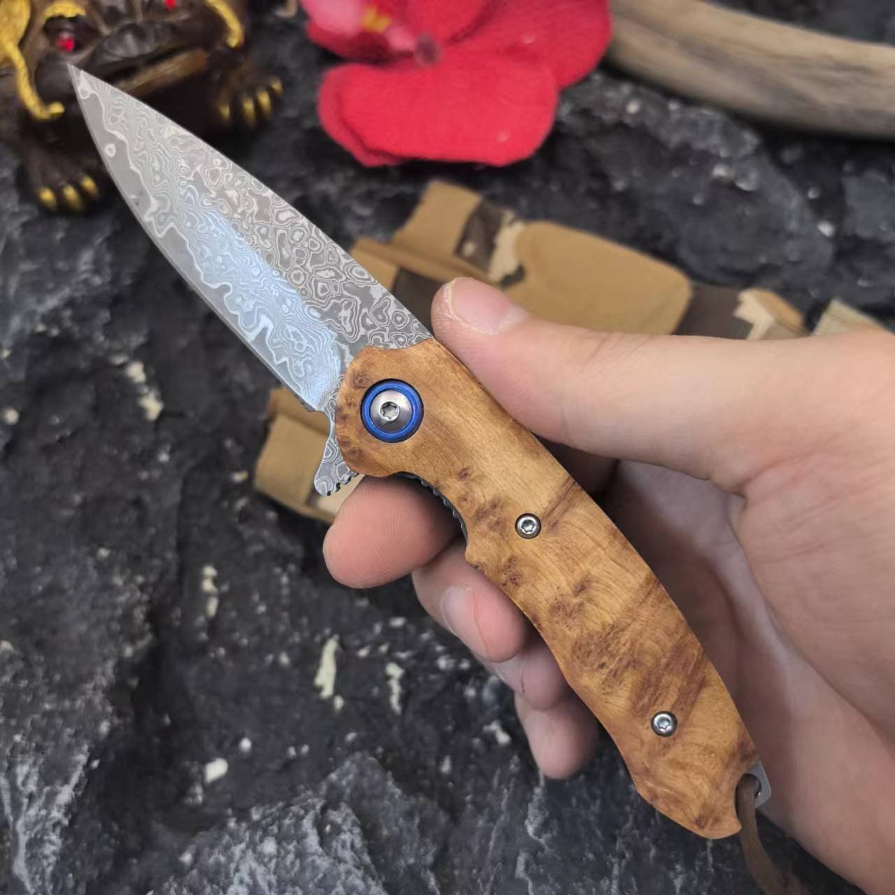 O1CN01TztWvG1EMOTk6o6tL_2215581890337-0-cib.jpg Damaszener Stahlmesser C Handgeschmiedete Przision und Eleganz – Bild 1