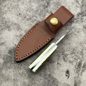 Damastmesser Outdoor Mini Taschenmesser Geschmiedeter Damaststahl Taschenberleben – Bild 4